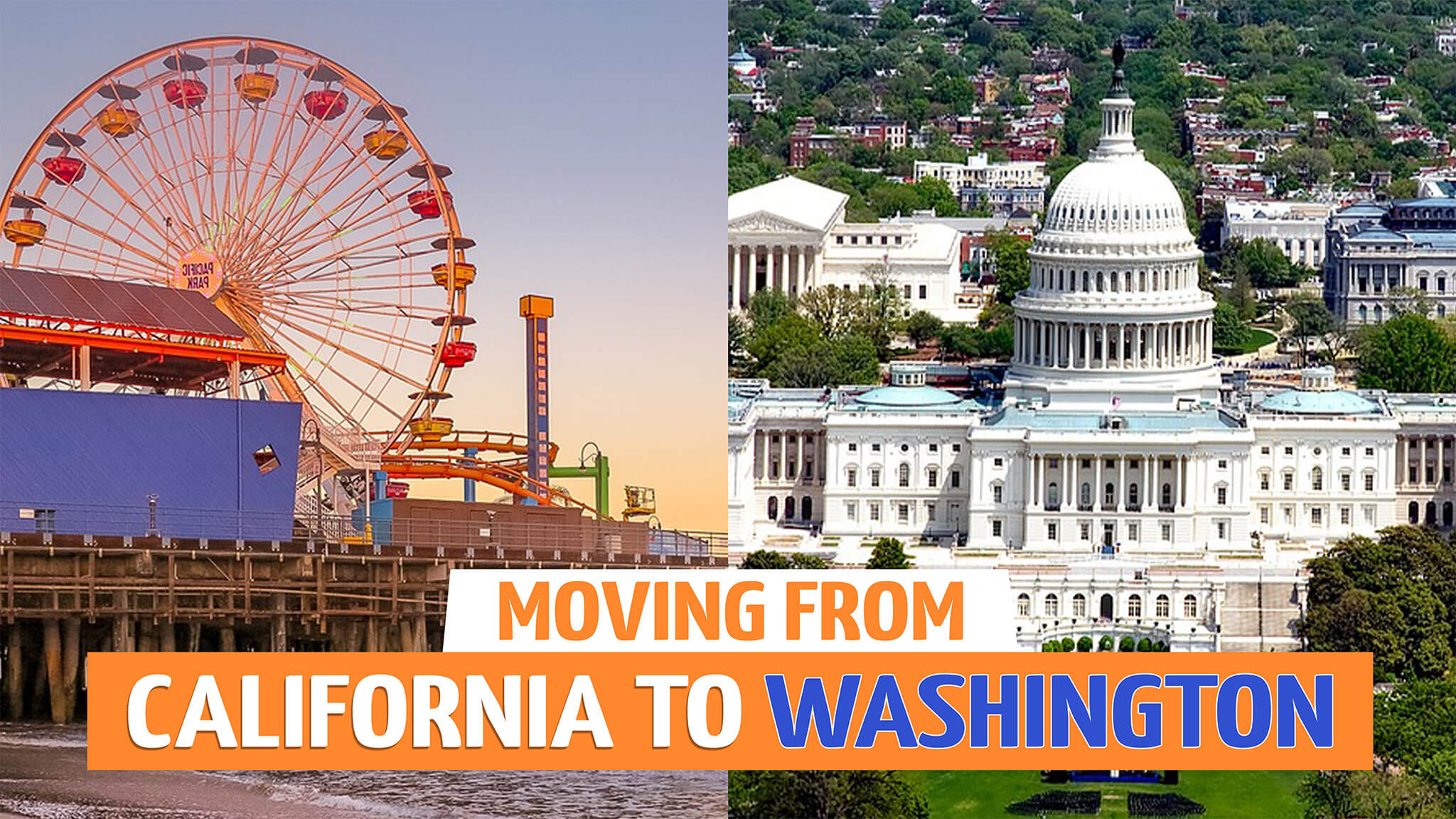 Moving from California to Washington.
